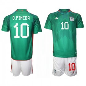 Camisetas México Orbelin Pineda 10 Primera Copa Mundial 2022 - Niño (+ Pantalones)